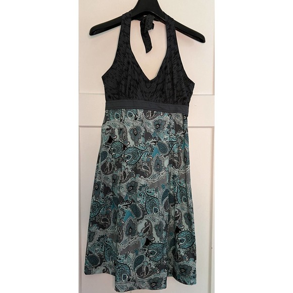 Athleta Dresses & Skirts - ATHLETA Pack Everywhere Dress Women's Green Gray Print Halter Active -‎ Size 6